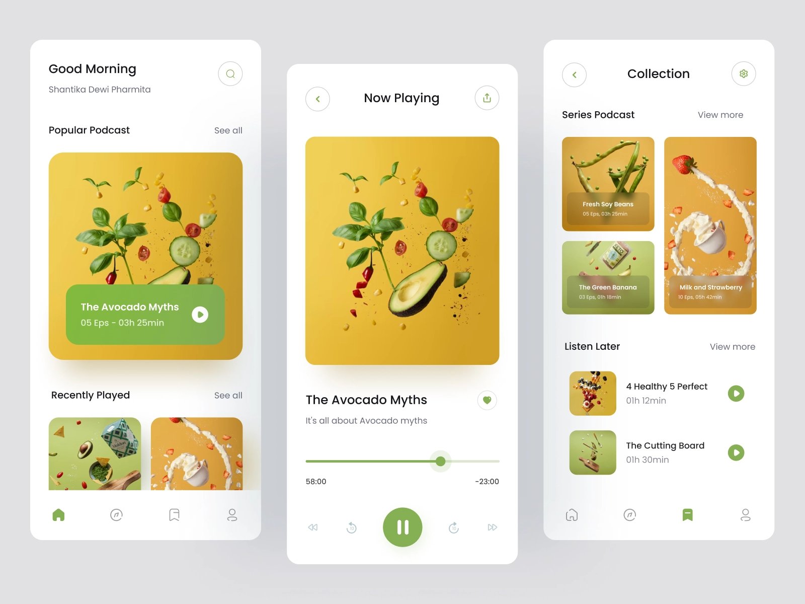 耳朵經濟！12組播客平臺app界面設計靈感